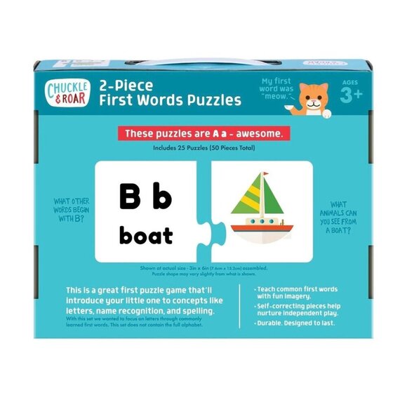 Chuckle & Roar 2-Piece First Words Learning Puzzles - Picture 7 of 11